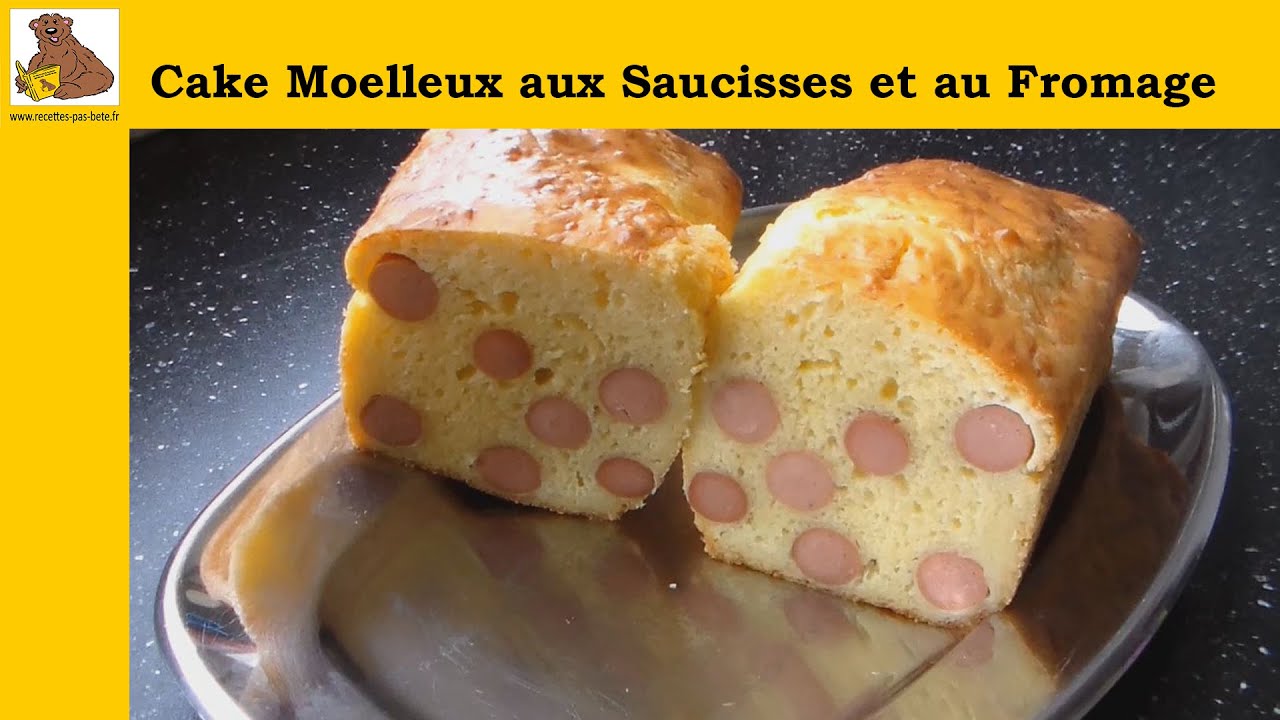 Cake moelleux aux saucisses et au fromage (recette rapide et facile)