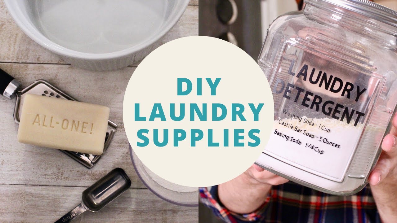 Make Your Own Laundry Detergent, Dryer Sheets + Fabric Freshener