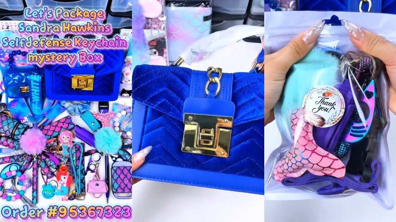 New Mermaid🧜‍♀️Set ‎Huge 40 scoop order packing| Satisfying ASMR| Selfdefense & Cutebag| Enjoy💋