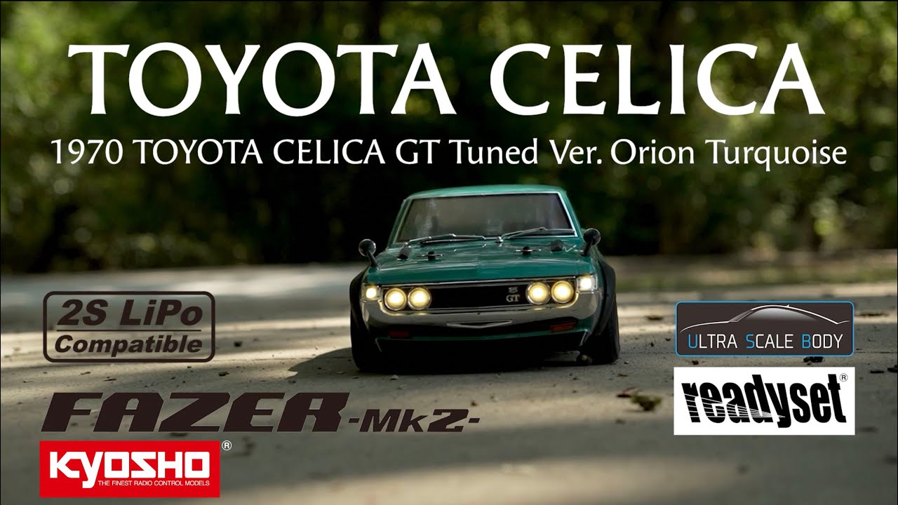 KYOSHO FAZER Mk2 FZ02 Series Readyset 1970 TOYOTA CELICA GT Tuned Ver. Orion Turquoise