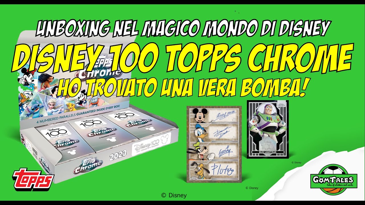 UNBOXING TOPPS CHROME DISNEY 100! NEL FANTASTICO MONDO DISNEY TROVO UNA FIRMATA INCREDIBILE!