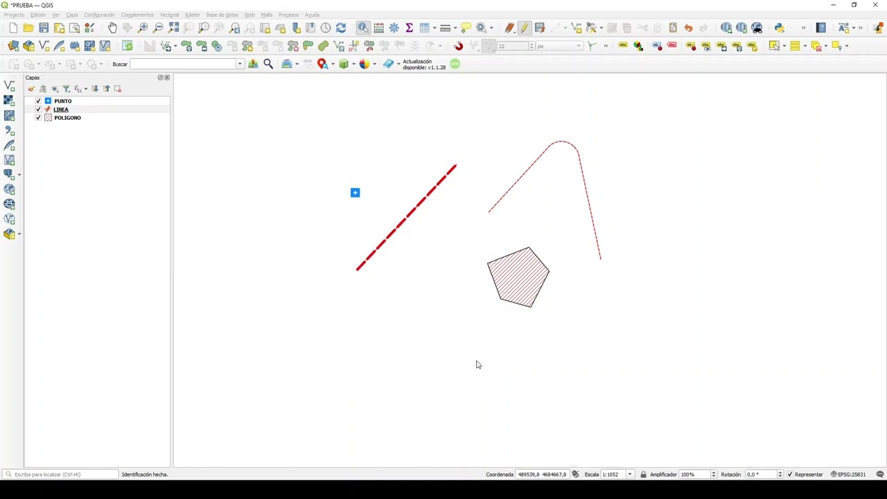 Crear tabla de atributos con campos de Longitud, área, rotación y crear etiquetas en Qgis.
