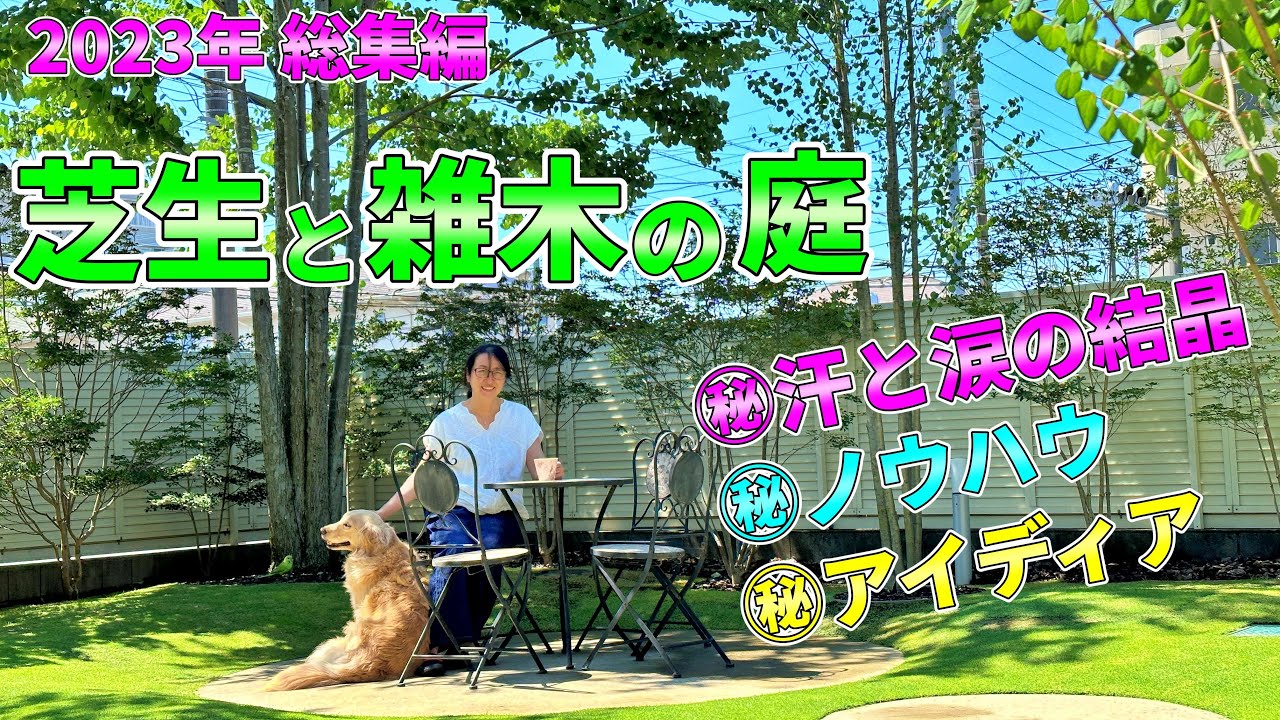 【芝生と雑木の庭】1年間の総集編