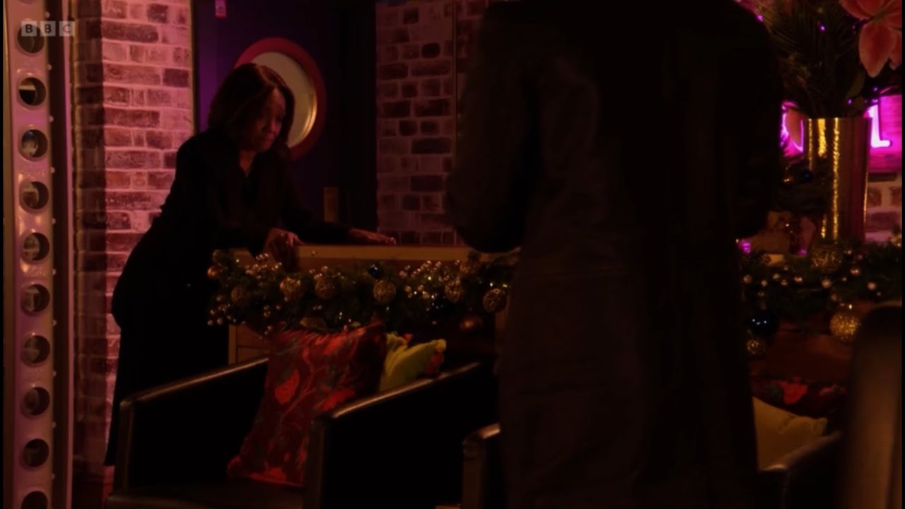 Eastenders Denise tells Ravi that she hit Nish last Christmas as she says she didn’t have a choice