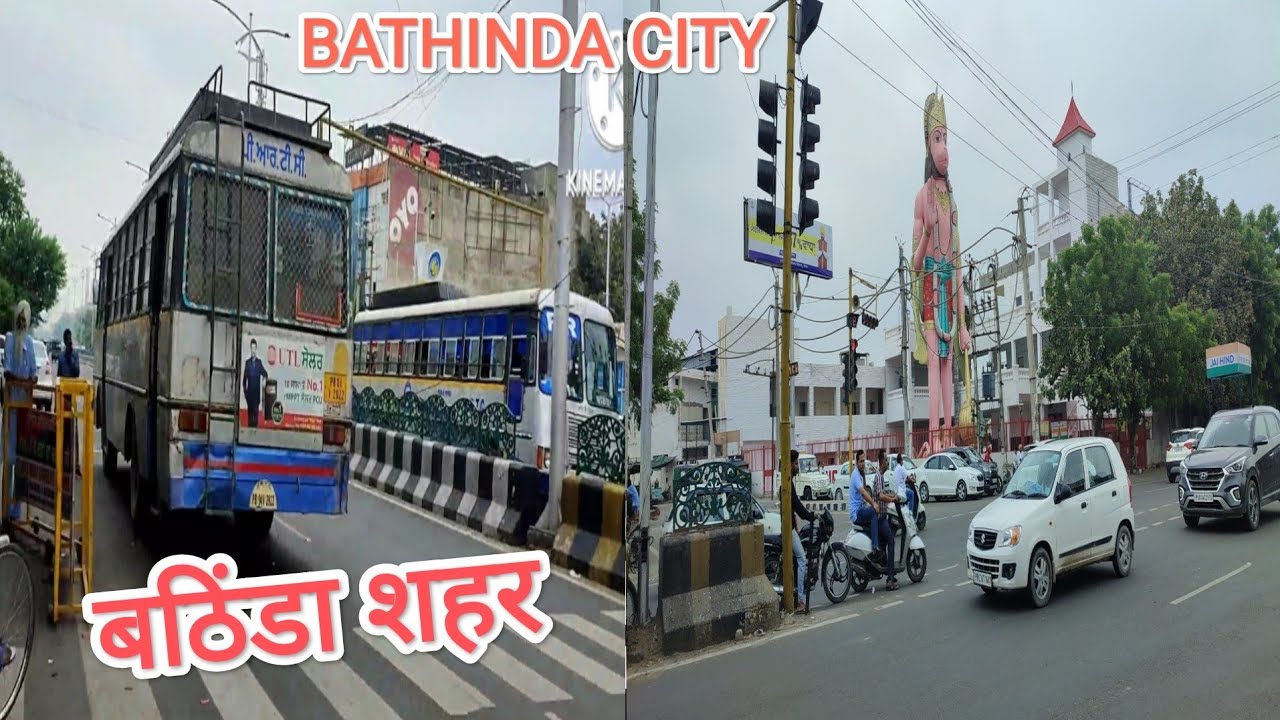 Bathinda City/ Bus Stop And Hanuman Chowk/Nplz Arjun Vlogs 🚦🚗🚌