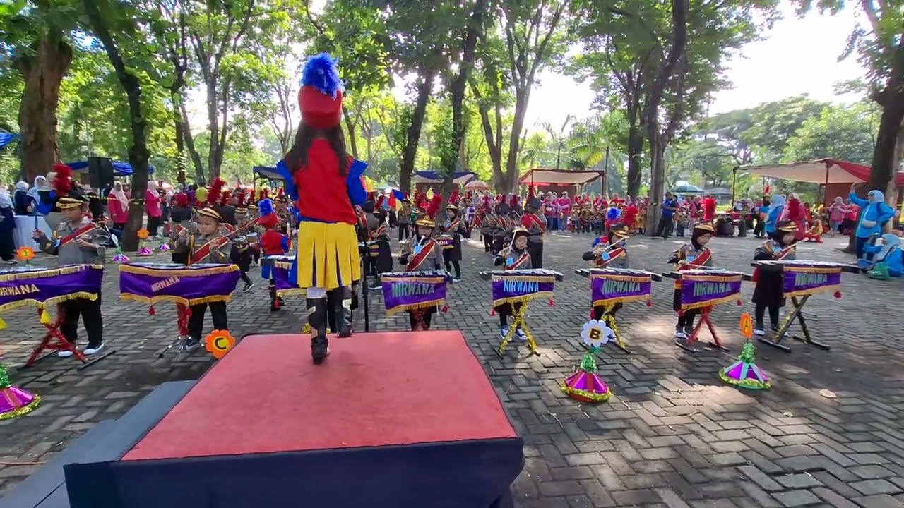 Drumband TK Islam Nirwana Jakarta thn ajaran 2024 2025 Juara 1 Lomba Porseni Kota Bekasi di Ancol