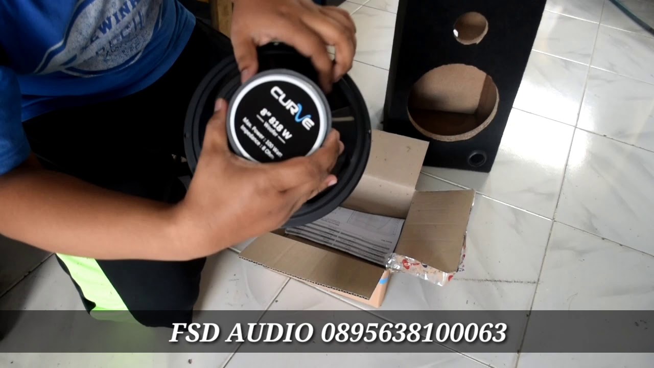 Merakit Speaker Pasif 8in Curve + Twitter