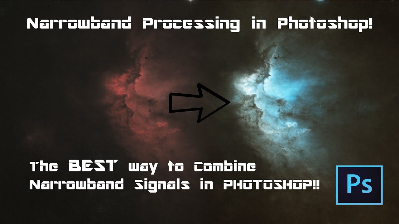 Astrophotography: BEST Narrowband Image Processing in Photoshop, Channel Combine - Secret Technique!