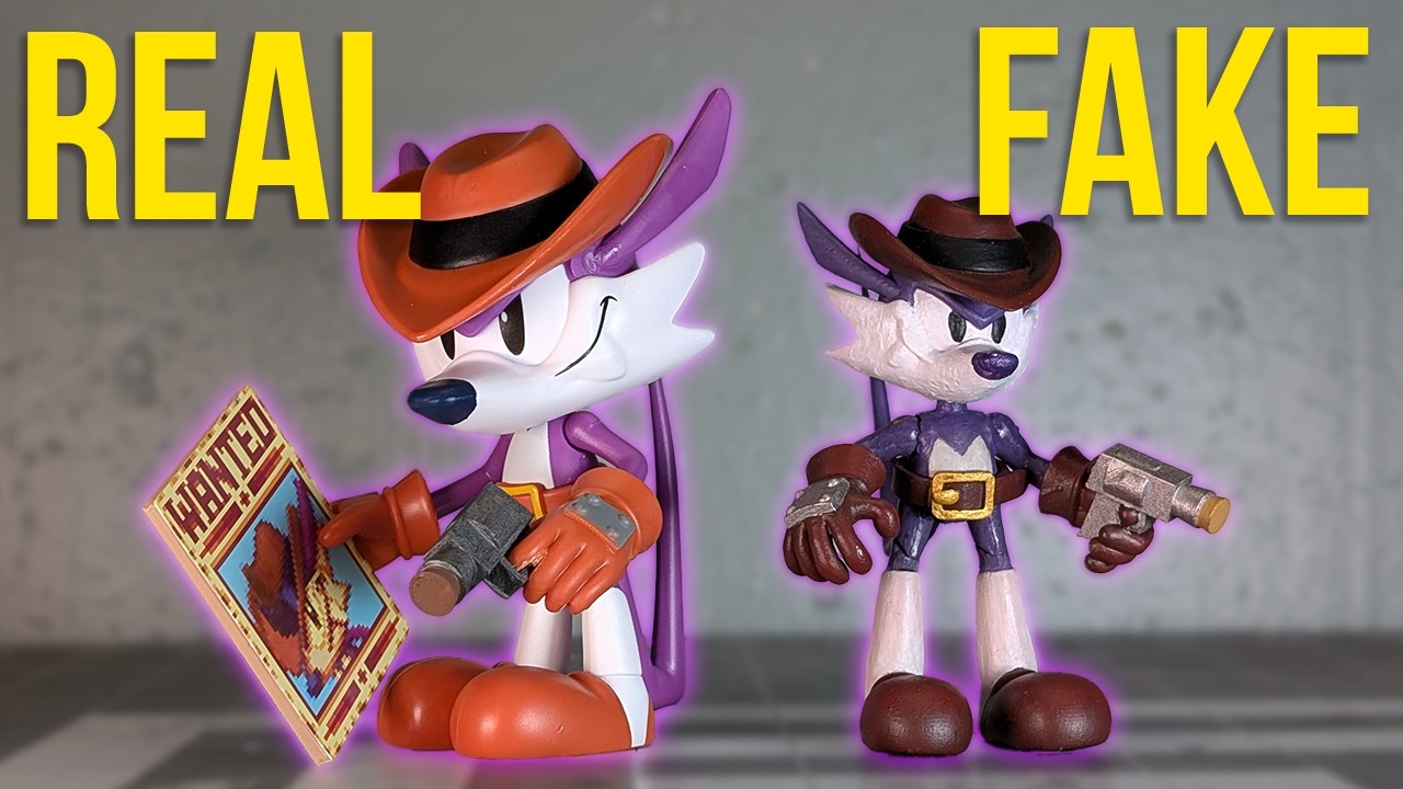 Comparing Jakks Pacific official Fang figures to my old custom