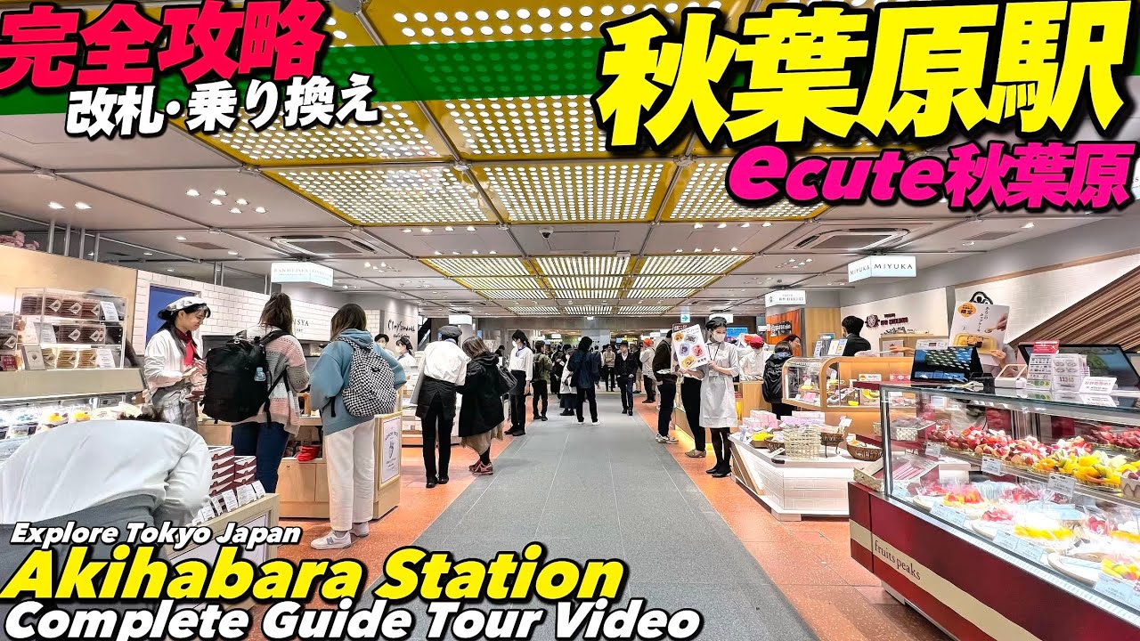 【4K.秋葉原】秋葉原駅が全部わかる‼︎MAP付きで詳細ご案内【乗り換え|改札|エキュート秋葉原】Guide tour of Akihabara Station.Tokyo Travel