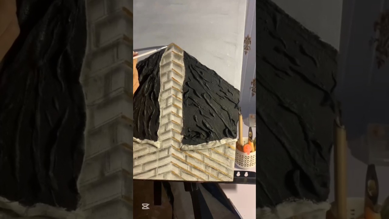 painting 3d holy kaba with me@QalbCalligraphy @KravCalligraph #art#explore