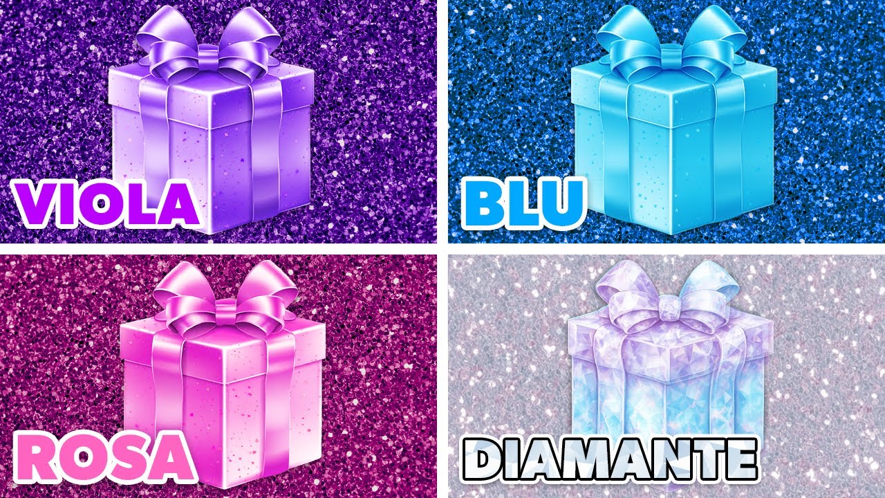Scegli il tuo regalo...! Diamante, blu, rosa o viola 💎🎀💙💜 Quanto sei fortunato? 😱
