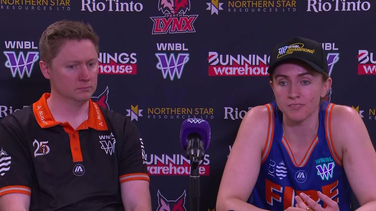 Championship Press Conference: Shannon Seebohm and Courtney Woods vs Perth Lynx, G2