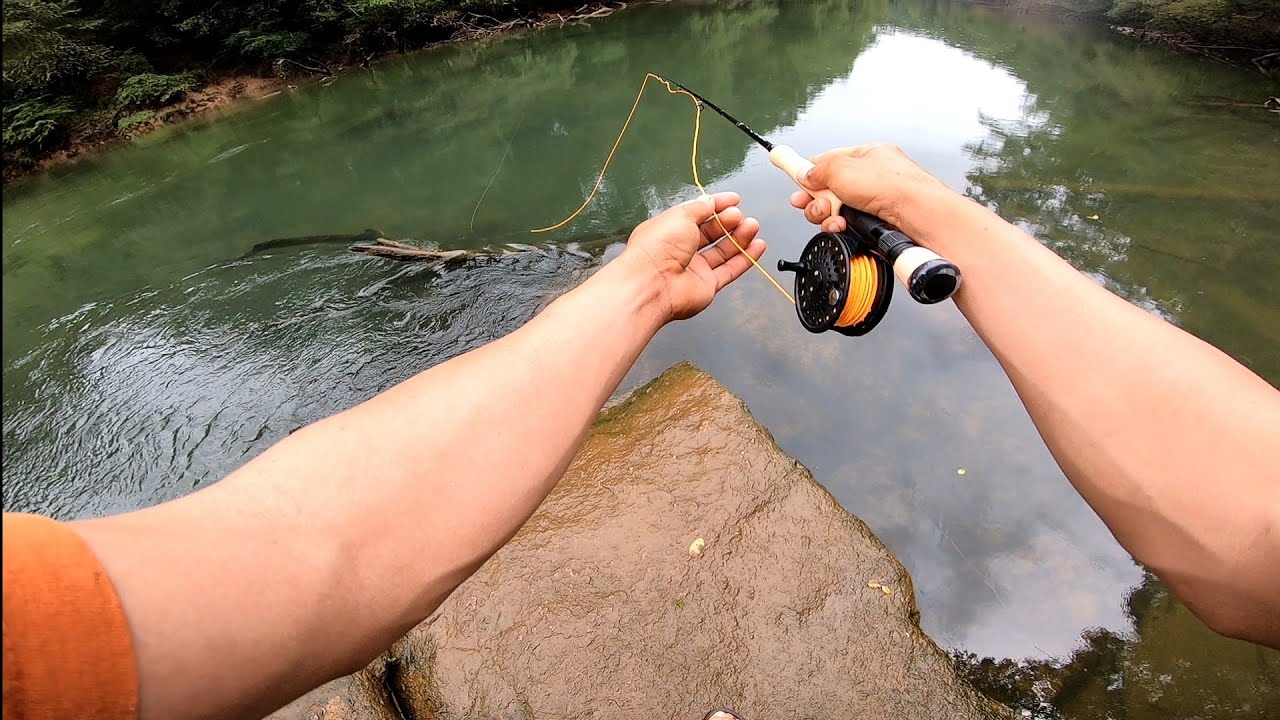 Pesca de truchas en Georgia/Chattahoochee river/kayak Super pequeñito