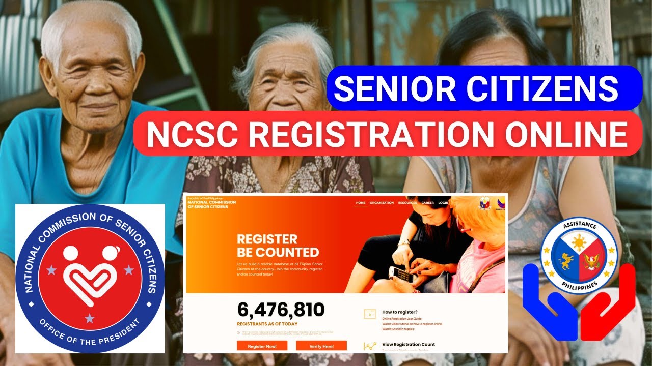 NCSC Online Registration Guide in National Commission of  Senior Citizens Philippines Website