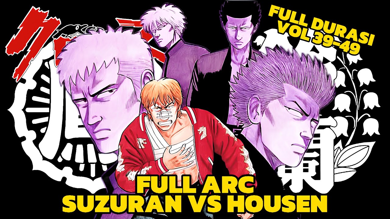 SUZURAN VS HOUSEN‼️FULL ARC | Crows Manga Storyline Vol 39-49