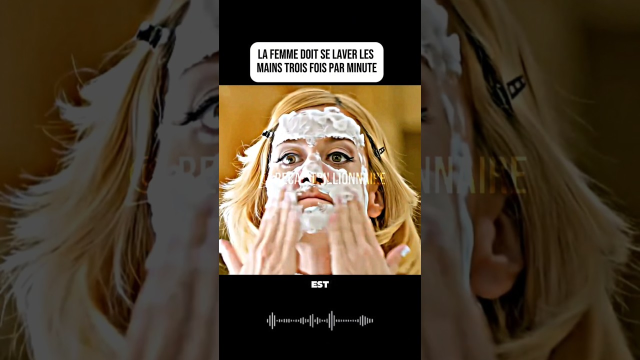 La femme doit se laver les mains trois fois par minute. #film #acteur #movie #actrice #histoire