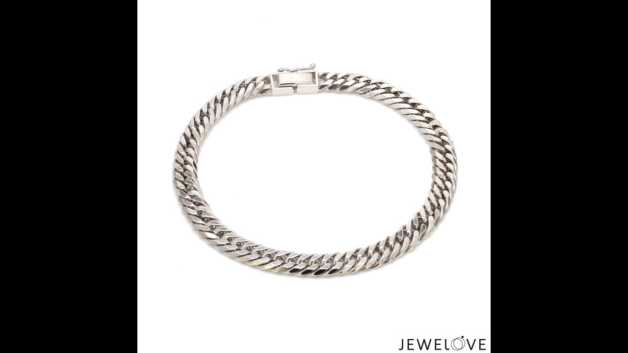 6.5mm Japanese Platinum Cuban Bracelet for Men JL PTB 1176-B