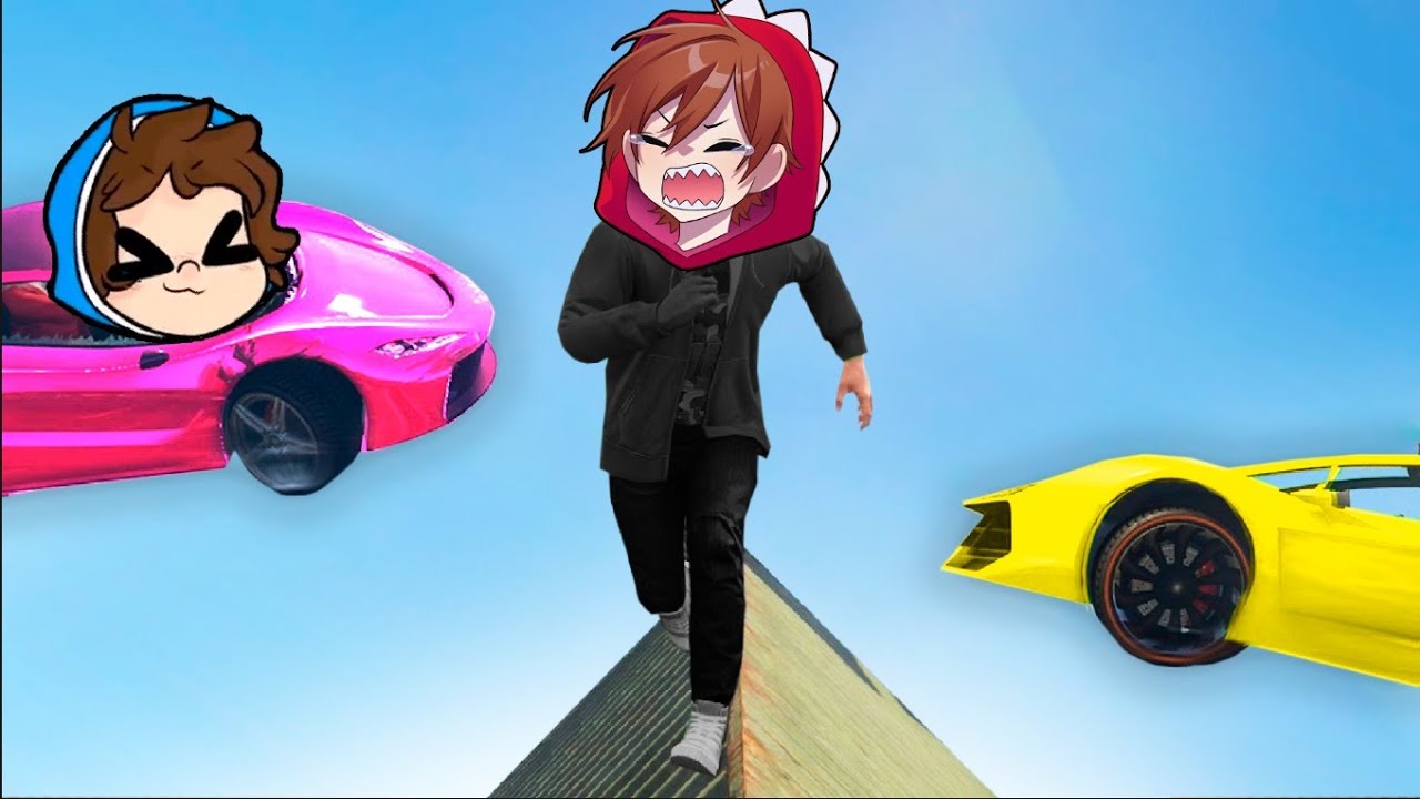 ESQUIVA LOS AUTOS DE LOS COMPAS en GTA 5 😱 COCHE vs COMPAS