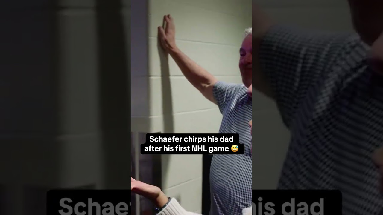 Matthew Schaefer, never change 😂 (via @NHL/TT)