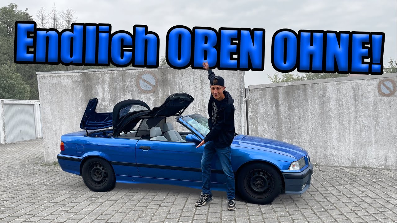 Endlich OBEN OHNE!! Neue M Paket Sto&szlig;stange und Verdeck f&uuml;r Lauras Cabrio!