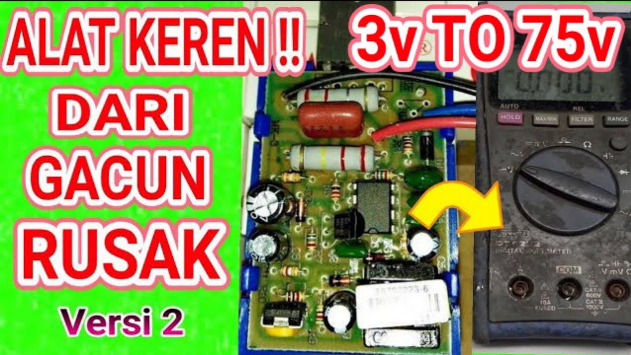 RAKIT TESTER BACKLIGHT  AUTOVOLT  3V UP TO 75V  DARI GACUN BEKAS