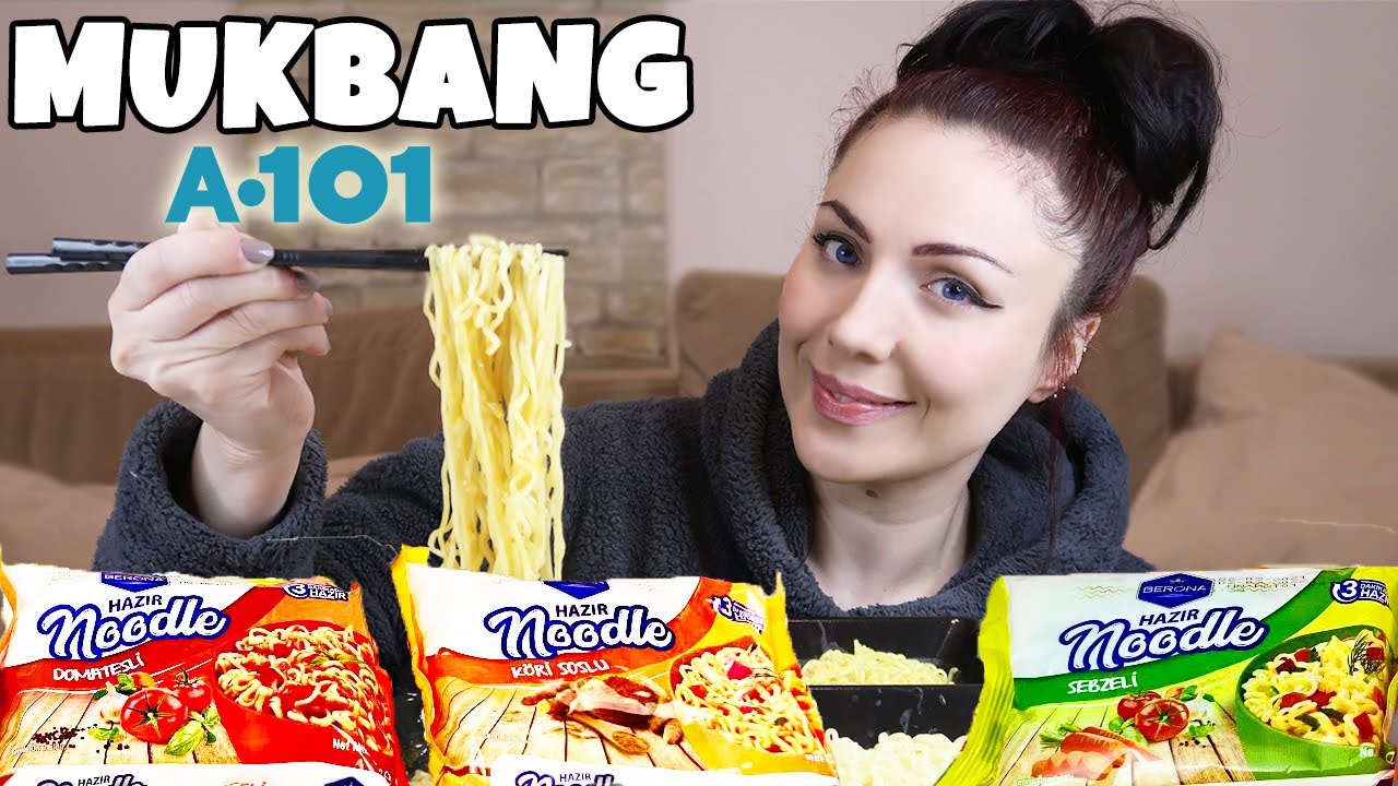 A101 BERONA NOODLE DENİYORUM | Yen Bir Bebeğimiz Oluyor 🤩 | Noodle Mukbang Türkçe