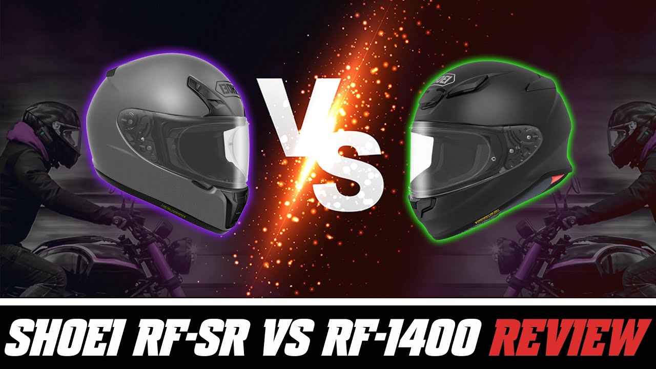 Shoei RF-SR vs RF-1400 Helmet Review at SpeedAddicts.com