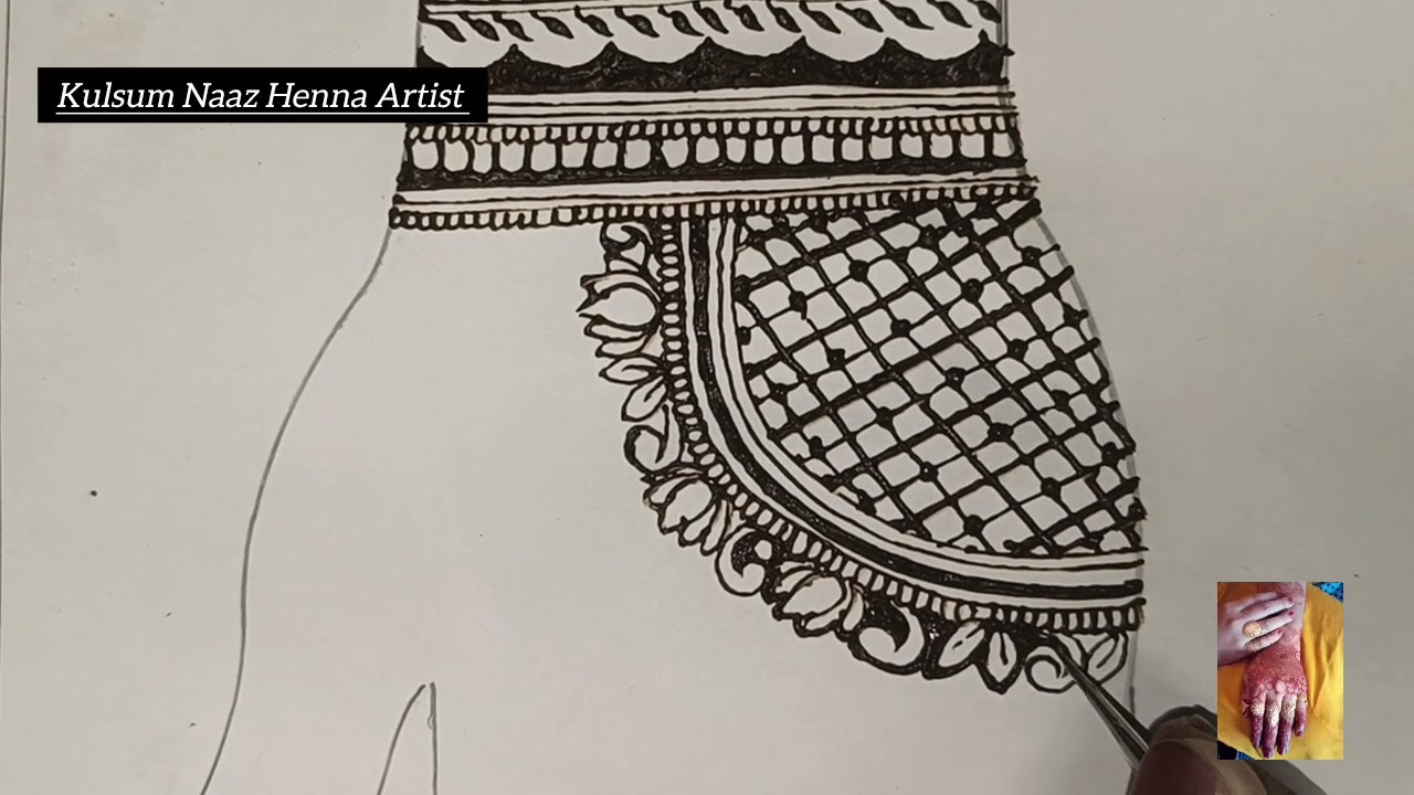 Half Hand Bridal Unique Mehndi Design tutorial 2026 || Step By Step|| Kulsum Naaz Henna Artist 