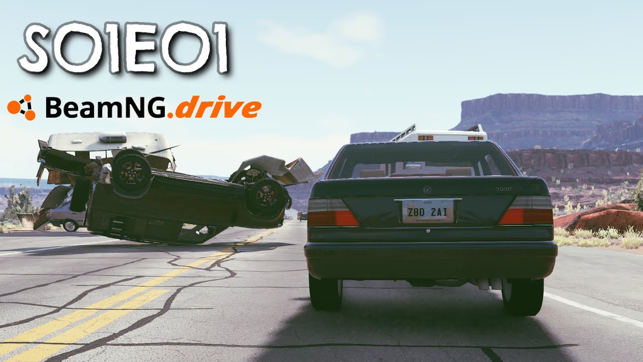 Beamng Drive Movie - Motorcade Heist ( + Sound Effects )  SO1EO1