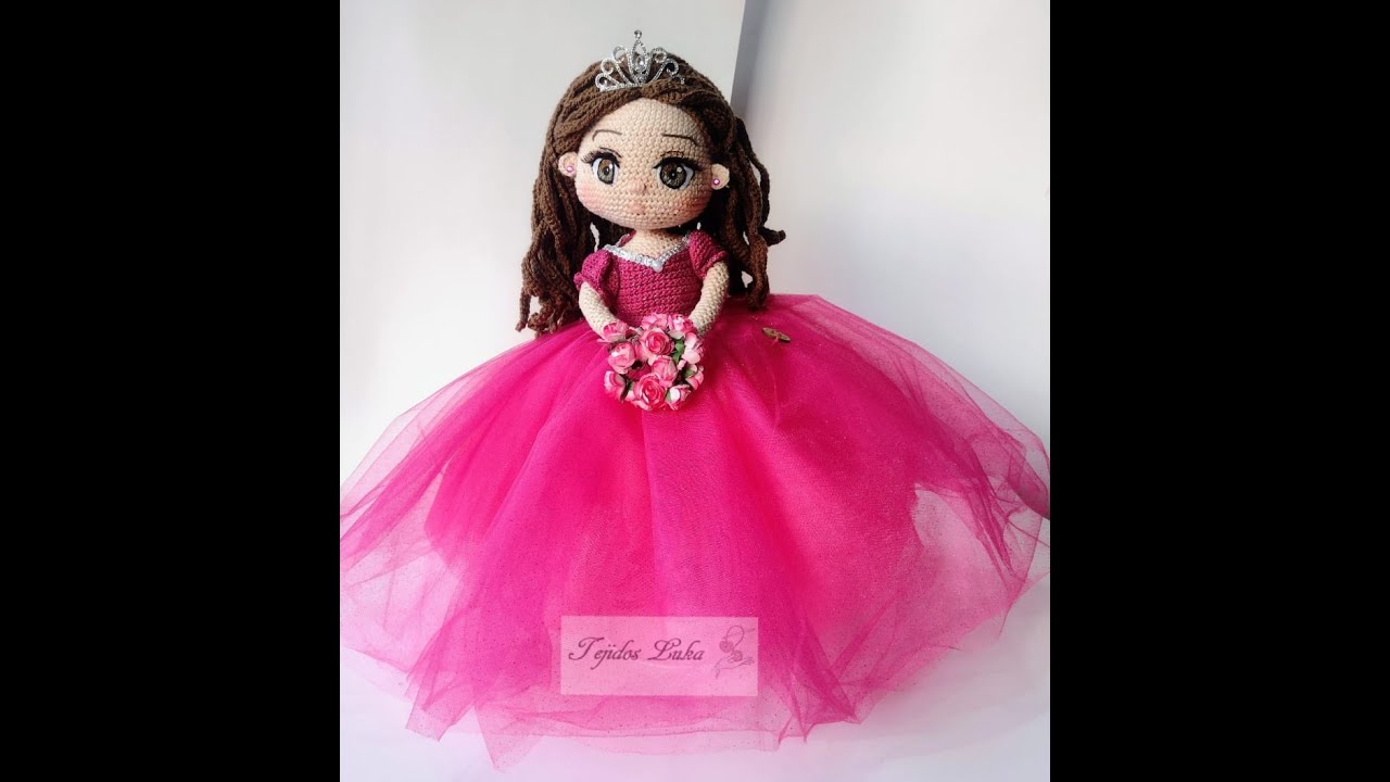 Quinceañera a crochet. Cabeza