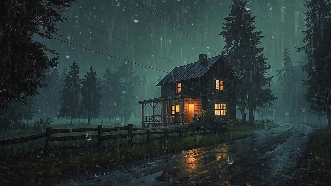 🌧️ Peaceful Night Rain Sounds for Deep Sleep and Relaxation | Fall Asleep Fast Tonight