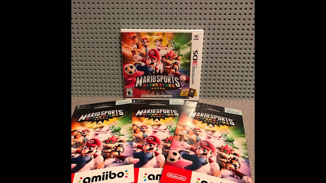 Opening 3 Mario Sports Superstars Amiibo Card Packs