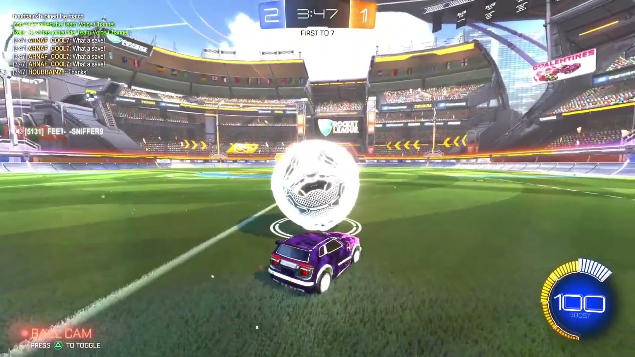 Playing rocket league but the game hates me