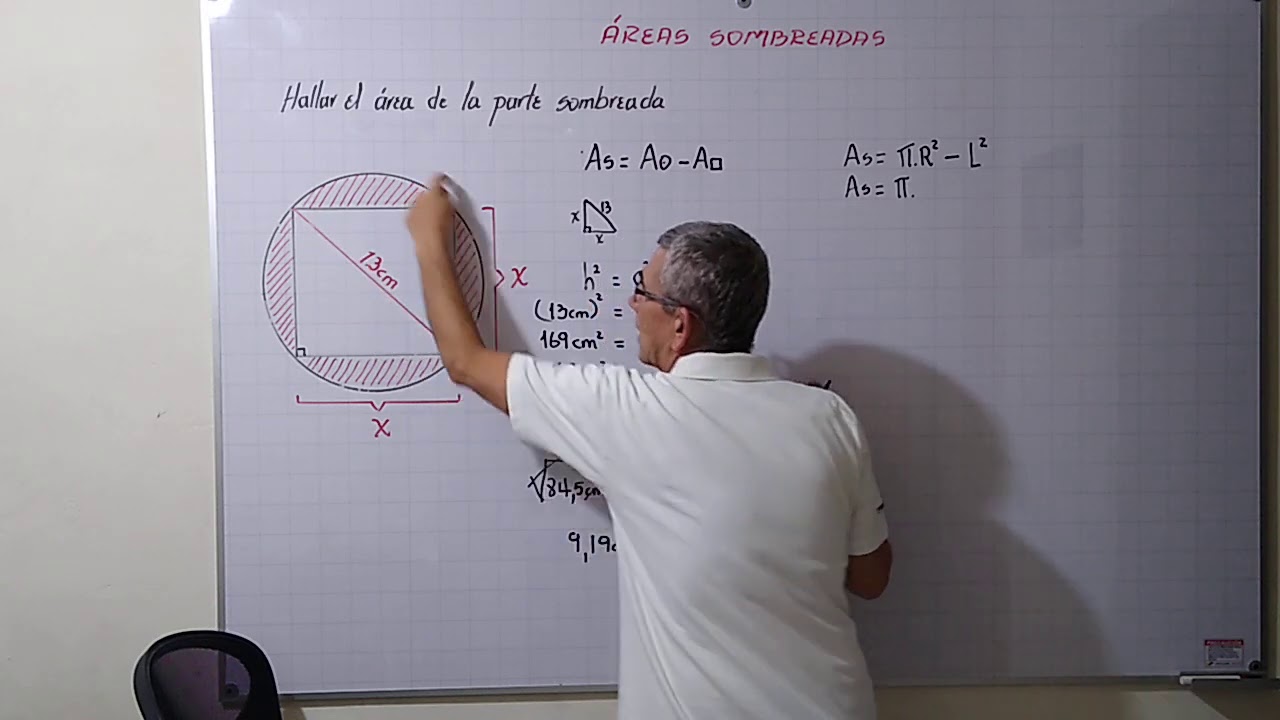 Geometría 11° Áreas sombreadas aplicando Pitágoras