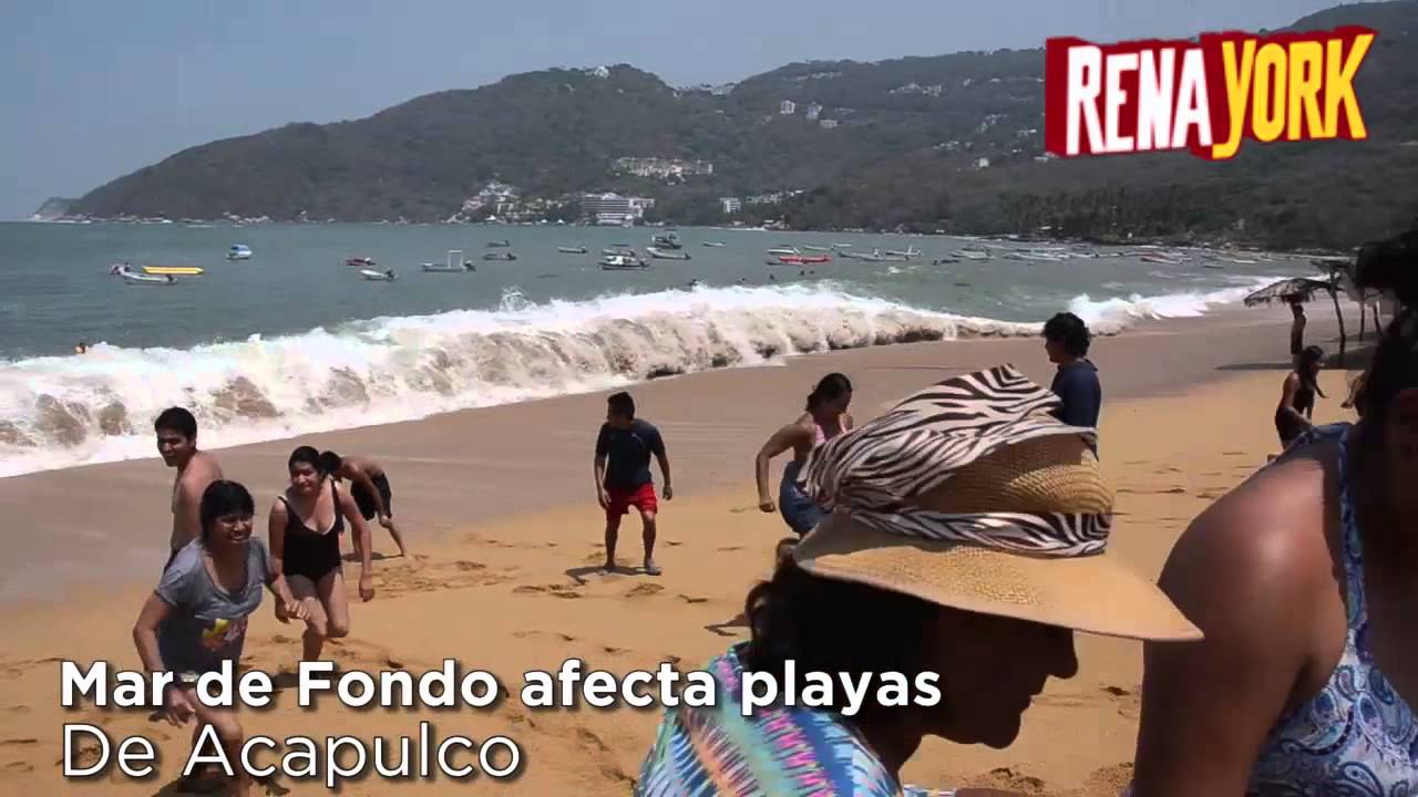 Mar de Fondo afecta playas de Acapulco