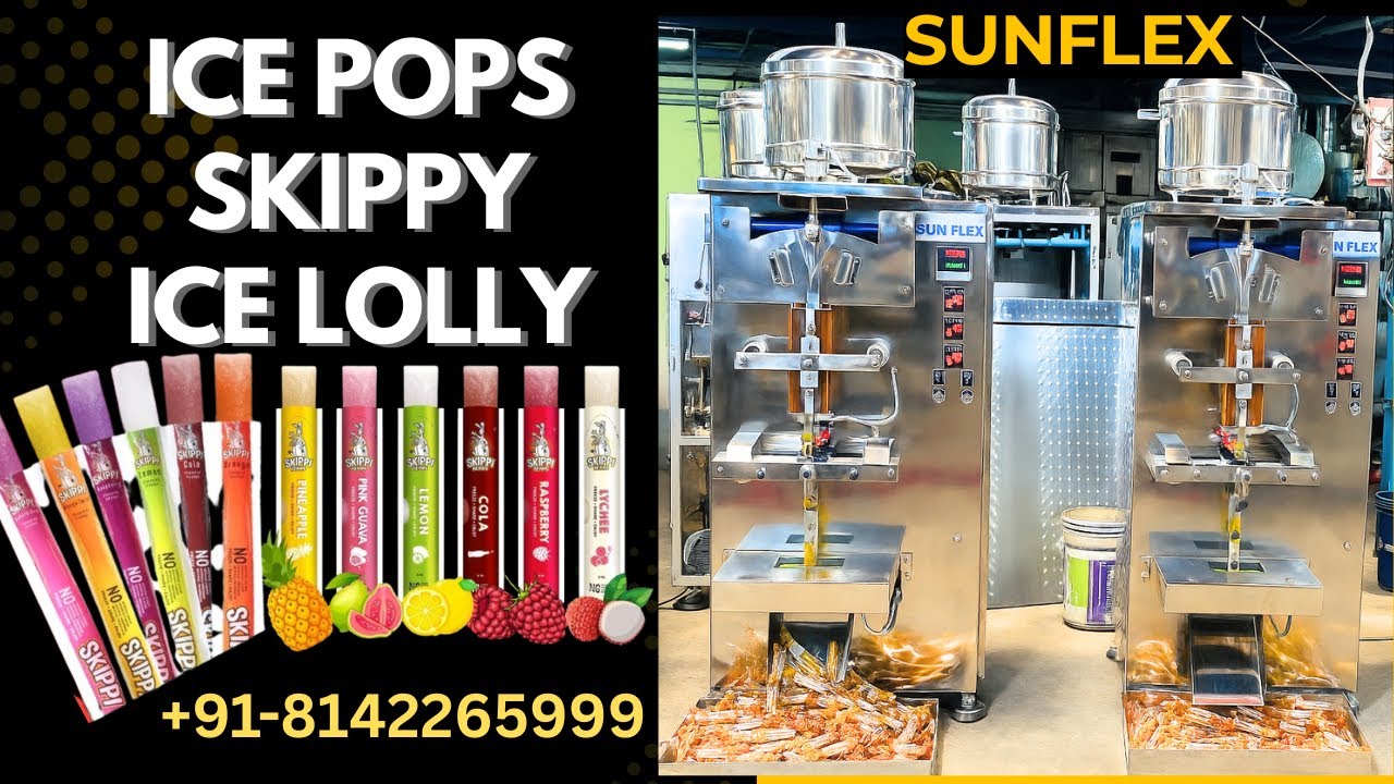ICEPOPS / Popsicle/ Ice Lolly Packing Machine    #icepop #skippy #juice #popsicle