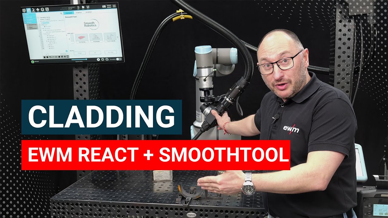 Cladding with EWM React and SmoothTool