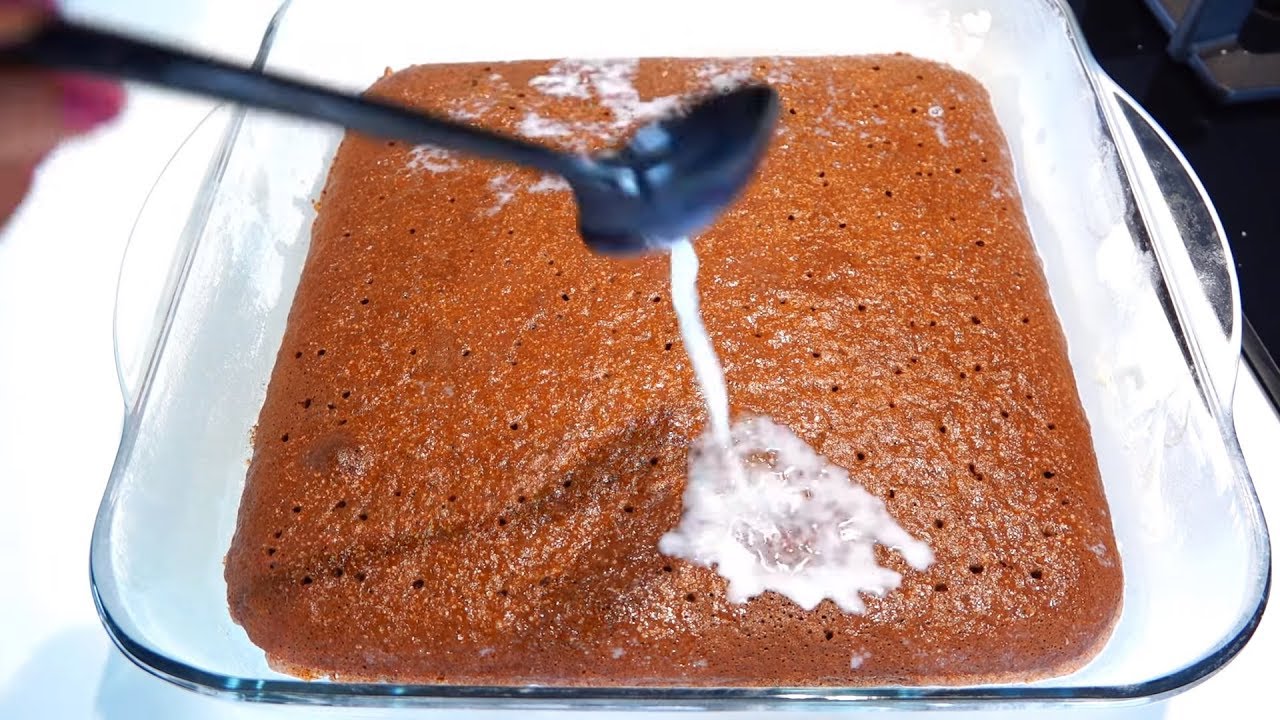 كيك ال 7 ملاعق الاسفنجيه ب 3 طبقات سهلة وسريعة 😋 بمكونات بسيطة