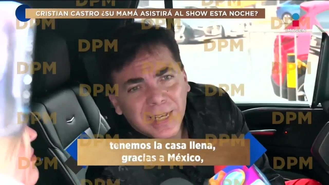 ¡Cristian Castro regresa para sus conciertos en CDMX! ¿Su mamá estará presente?