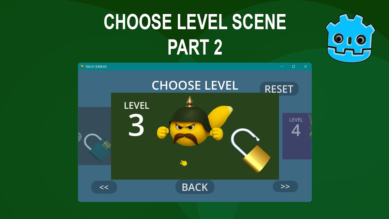 45. Godot and 3ds Max (Making Game) Choose Level Part 2