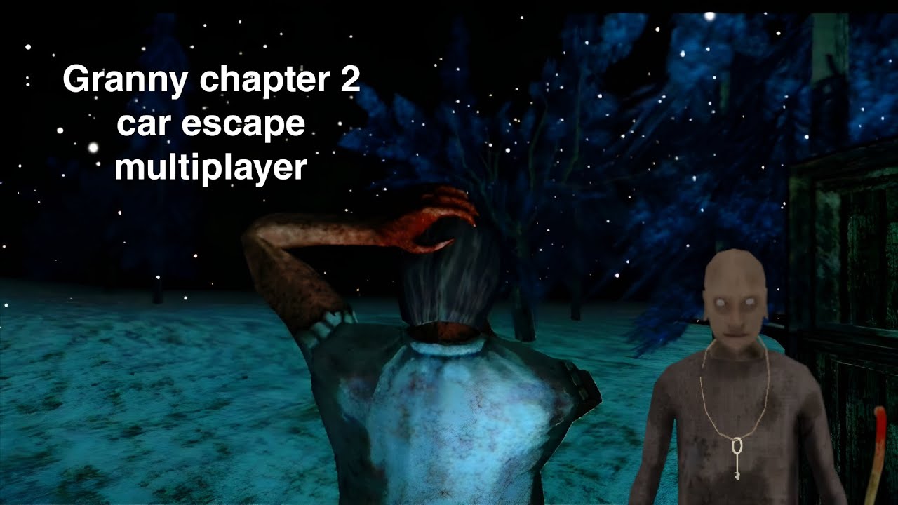 Car escape granny chapter 2 multiplayer.              #granny #horror #video 