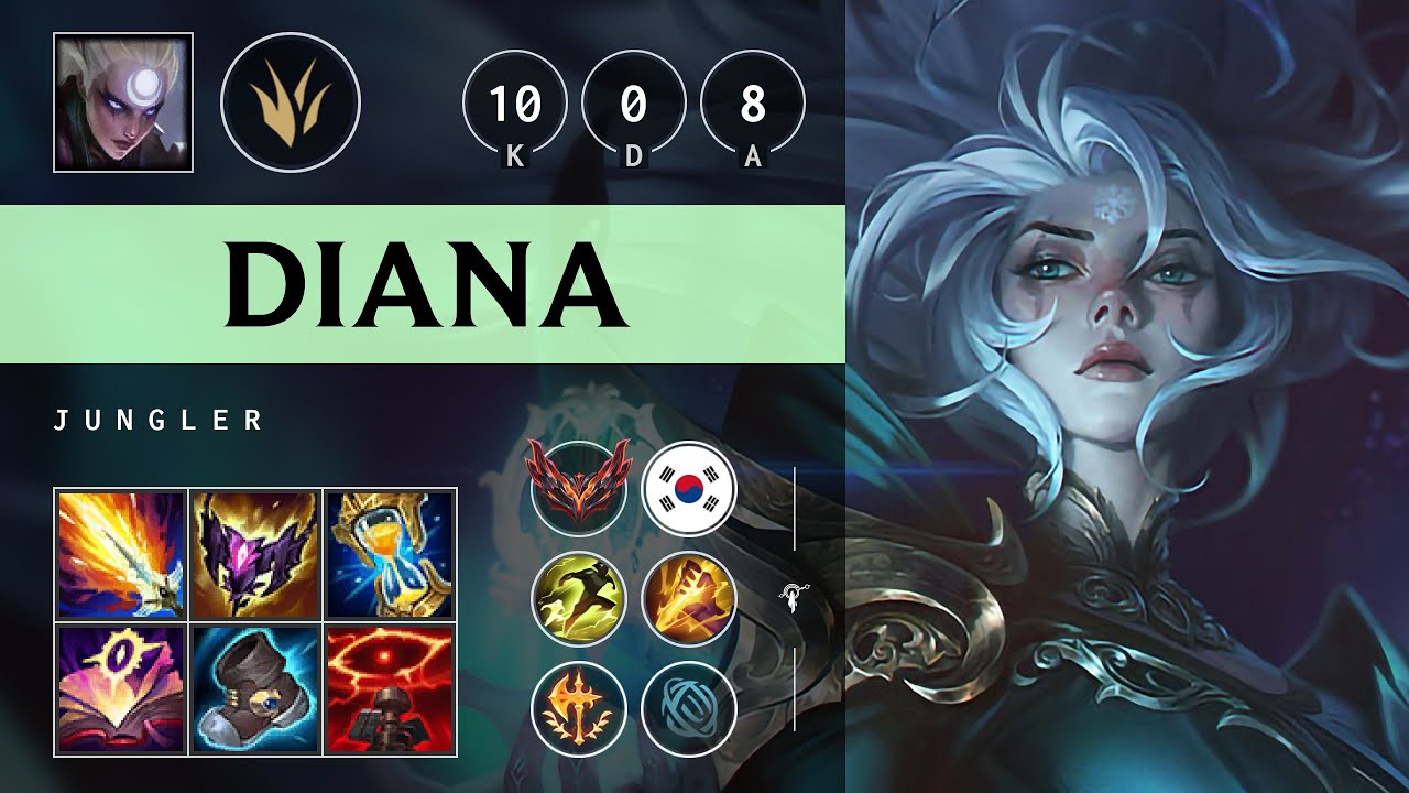 Diana Jungle vs Viego - KR Grandmaster Patch 25.11