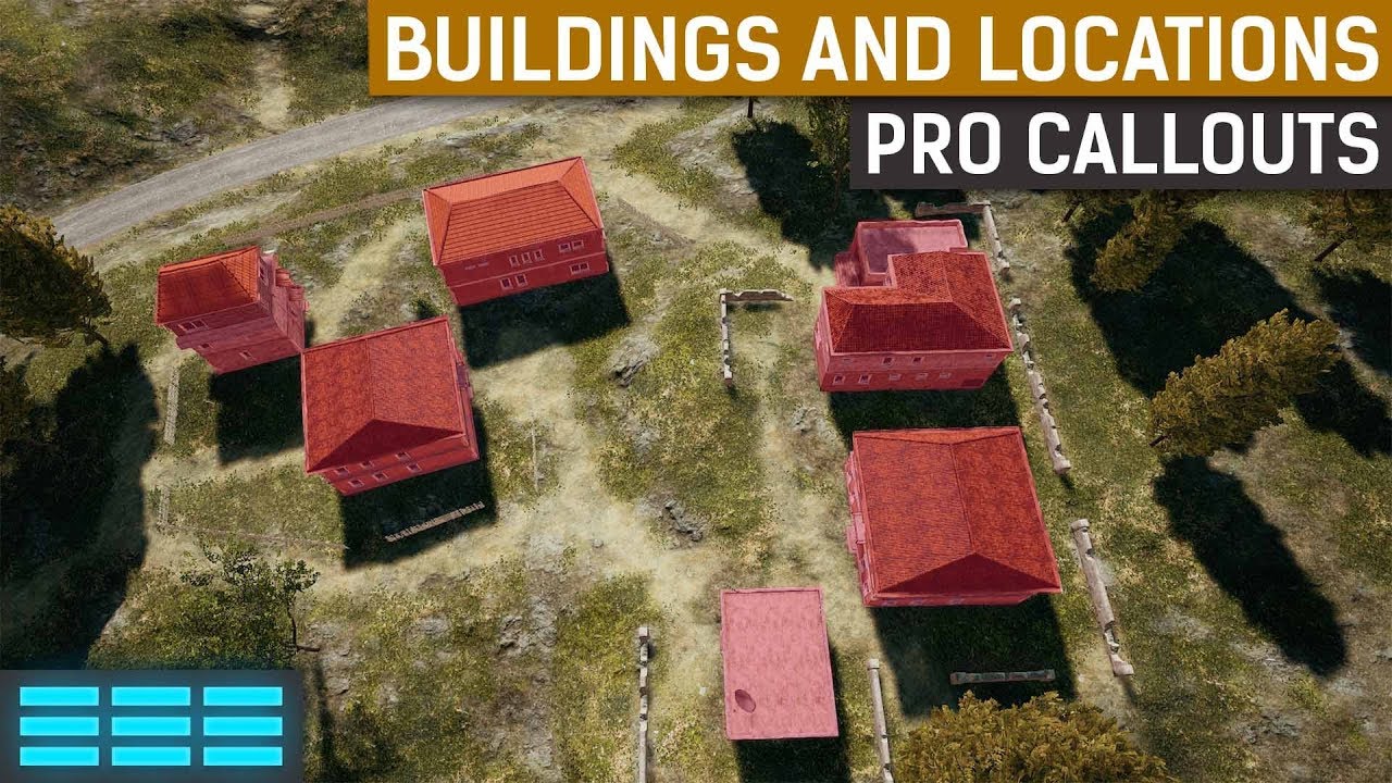 PUBG Building & Map Location Names | Callouts Used by Pro Players