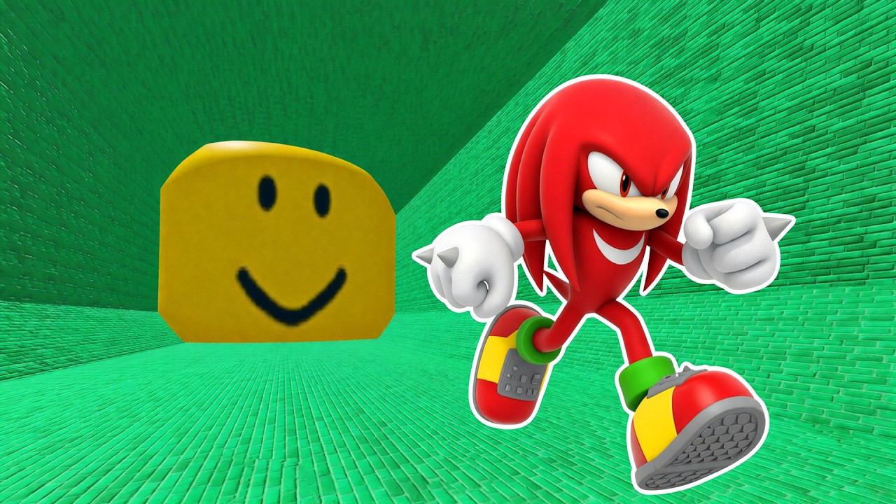 Knuckles Played Noob Head Escape Obby in ROBLOX | Knuckles Plays Roblox