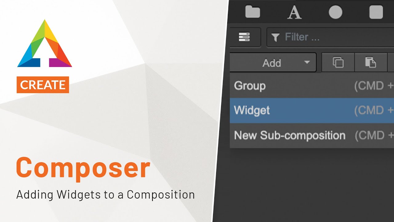 Singular's Composer - Adding Widgets to a Composition