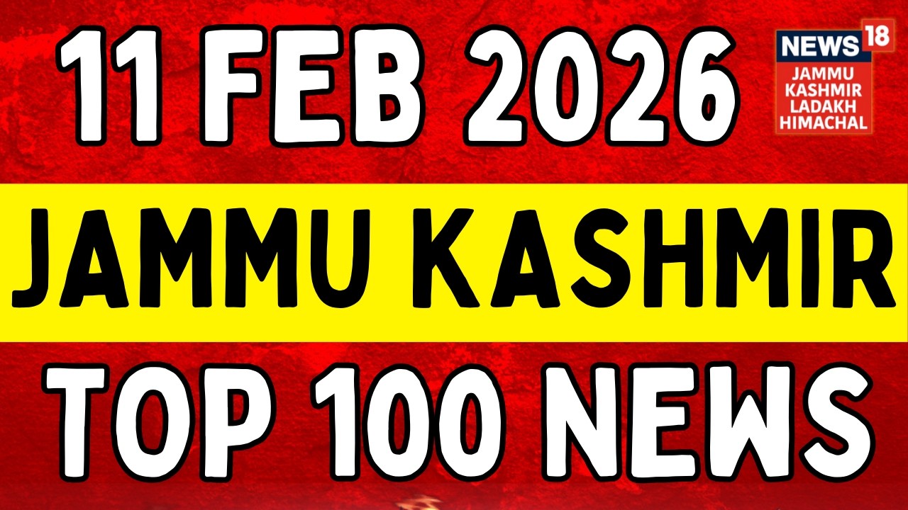Jammu Kashmir TOP 100 News | Fresh snowfall hits higher reaches of Kashmir | Omar Abdullah News