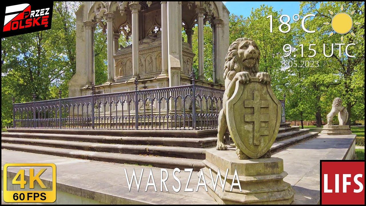 4k POLAND🚶🏽&zwj;♂️#WALK ~ WARSAW ~ WILAN&Oacute;W ~ PAŁAC ⛩ CMENTARZ ~ 60fps #PrzezPolskę