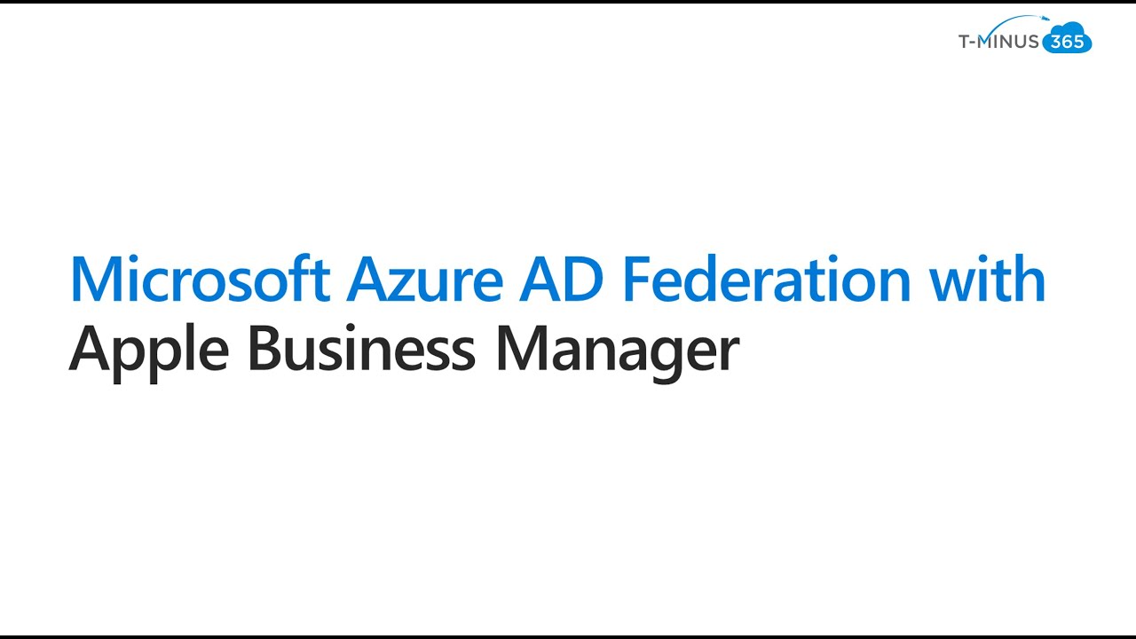 Федерация Microsoft Azure AD с Apple Business Manager
