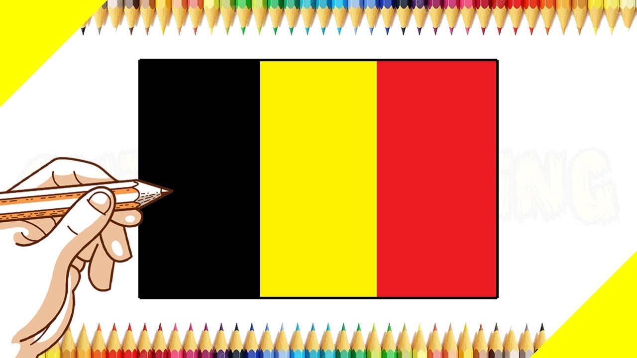 Como Desenhar a Bandeira da BELGICA